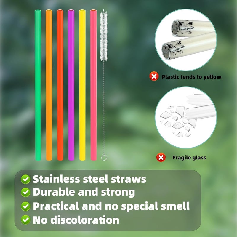 YOUCOX Straw Replacement for Owala Water Bottle 24 oz 32 oz, Reusable Plastic Straws with 1 Cleaner Brush, BPA-free, Dishwasher Safe, Straw Accessories Compatible with Owala Water Bottle - Image 4